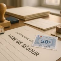 Timbre fiscal titre de séjour : guide 2025